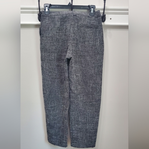 TOPSHOP TEXTURED HIGH RISE WIDE LEG CROPPED DRESS PANTS WITH POCKETS - Picture 3 of 6